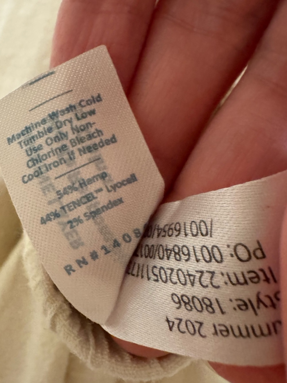 Marine Layer Tan Allison Hemp Pant XS - Picture 4 of 6